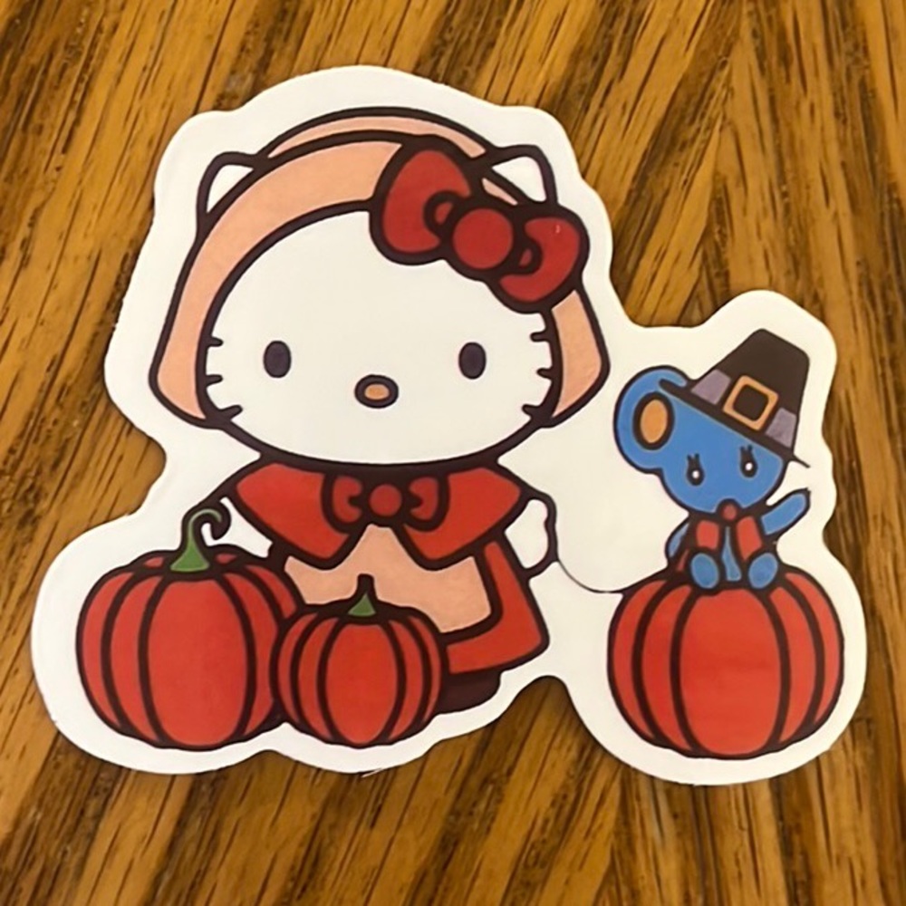 Happy Harvest Hello Kitty Sticker